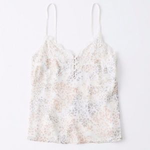 NWT Abercrombie Lace-Trim Cami